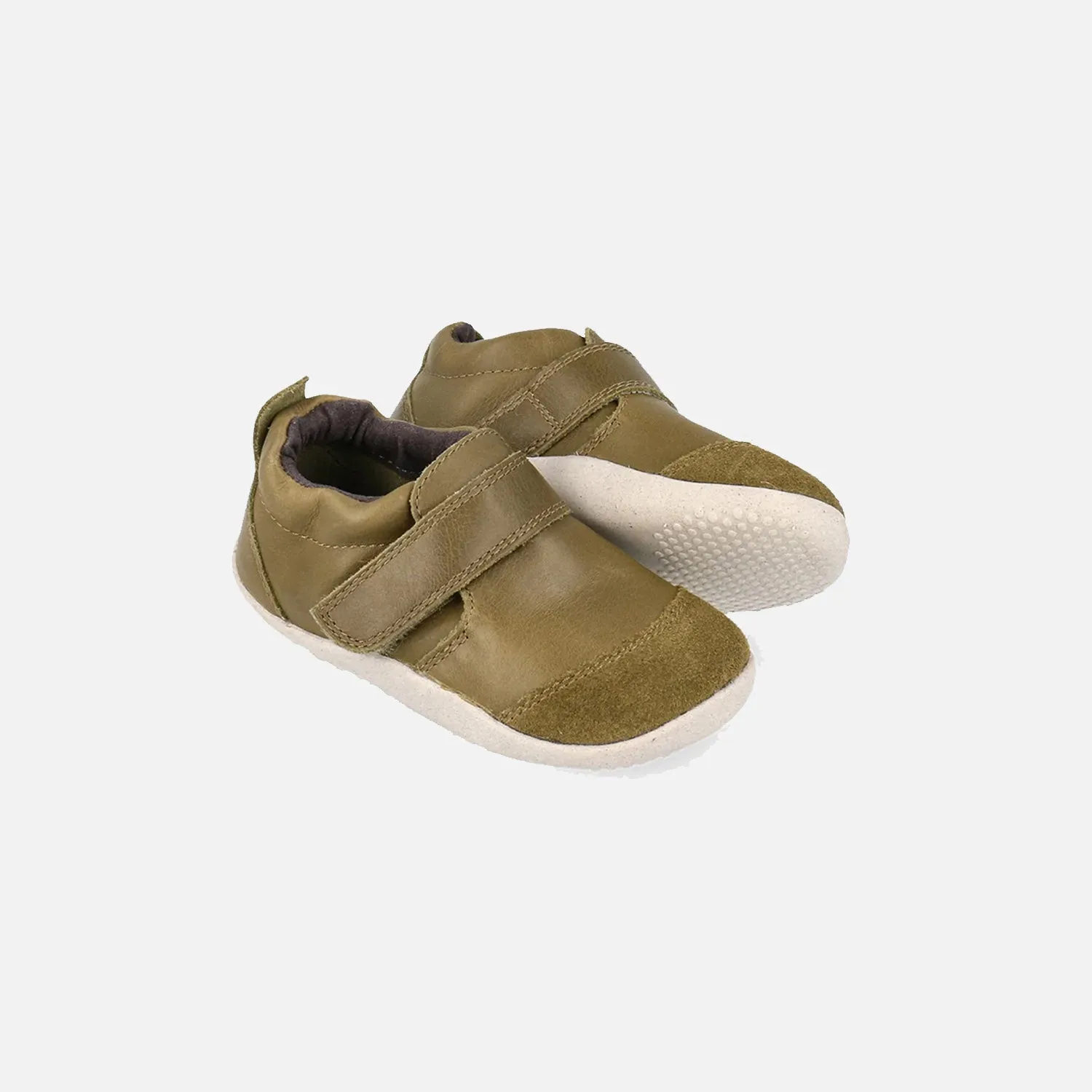 Toddler Leather Marvel Early Walker Shoes - Olive