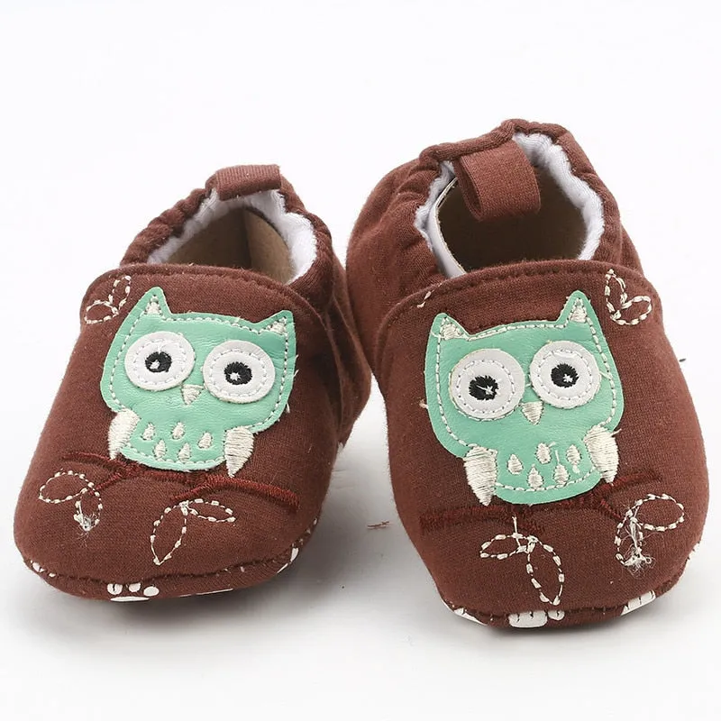 Unisex Cotton Anti-Slip Sole Soft Shoes For Toddlers