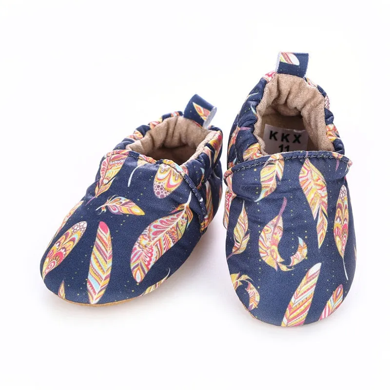 Unisex Cotton Anti-Slip Sole Soft Shoes For Toddlers