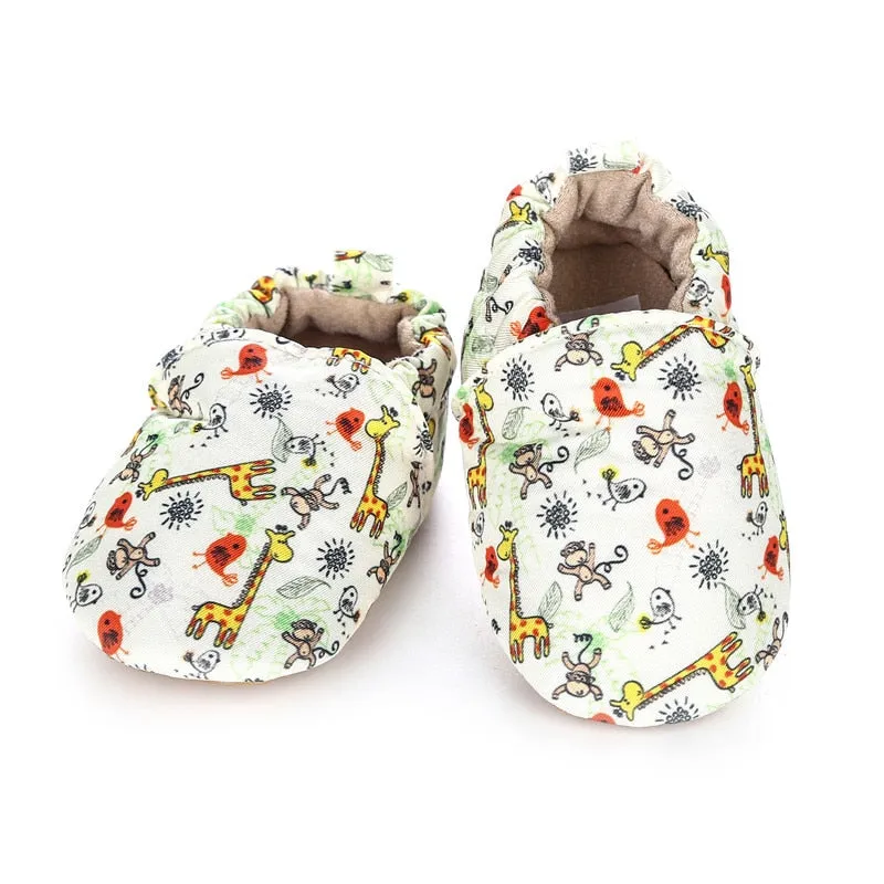 Unisex Cotton Anti-Slip Sole Soft Shoes For Toddlers