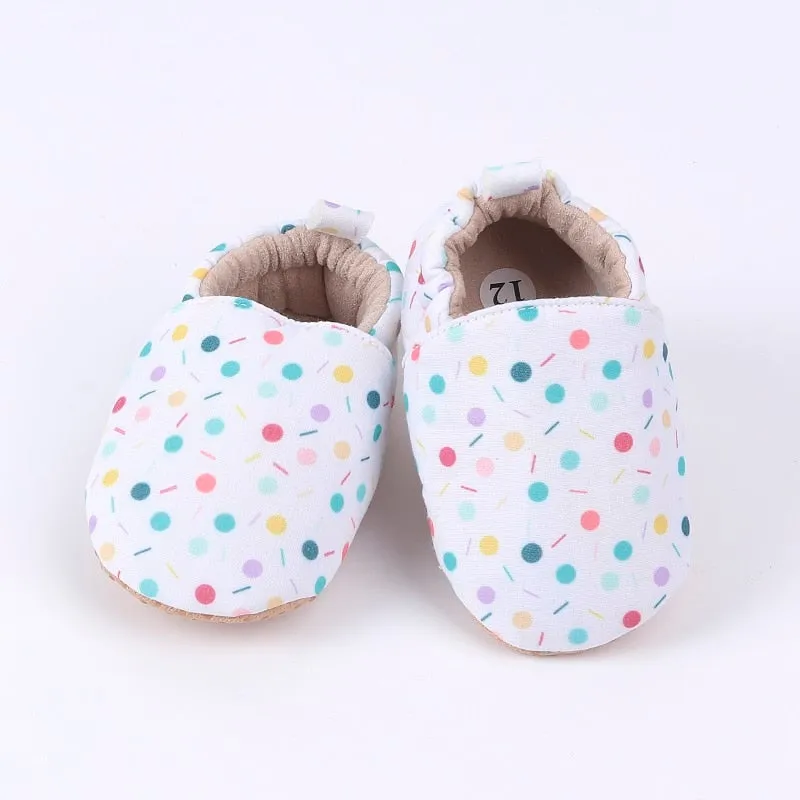 Unisex Cotton Anti-Slip Sole Soft Shoes For Toddlers