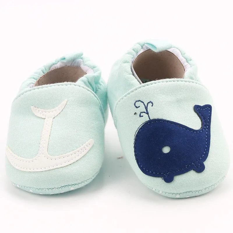 Unisex Cotton Anti-Slip Sole Soft Shoes For Toddlers