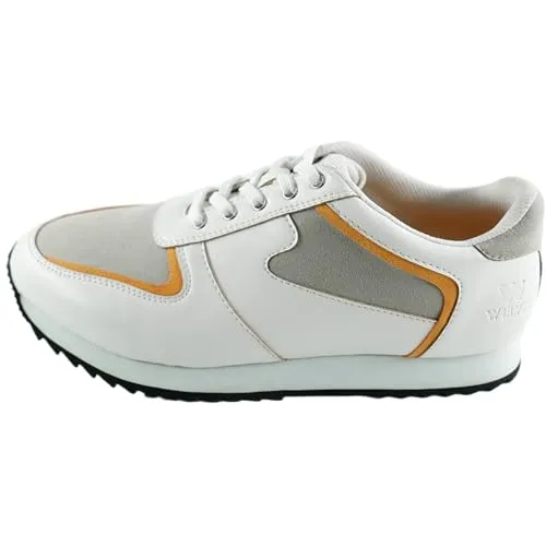 WELVIC Ketty White and Grey Sport Shoes for Women (UK Size - 4)