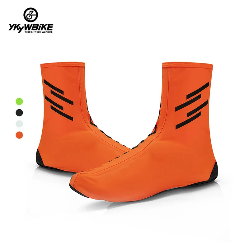 YKYW MTB Cycling Pro Team & Classic Shoes Covers Winter 10-20°C Ultra-high-tech Rainproof Windproof Keep Warm Reflective Breathable Resilient 4 Colors